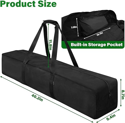 Miniatura 2 de Cosmos Juego de croquet de 40 pulgadas, bolsa de transporte de mazo de croquet, organizador de bates de portería para sostener 6 jugadores, bolsa