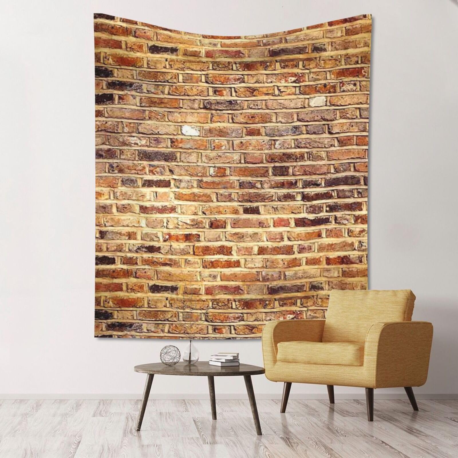 WKSGDSG Large Wall Hanging, Machine Washable Tapestry For Dorm Room, Industrial Brick Wall, Lightweight Polyester Wall Art For Bedroom Living Room, 152x130cm