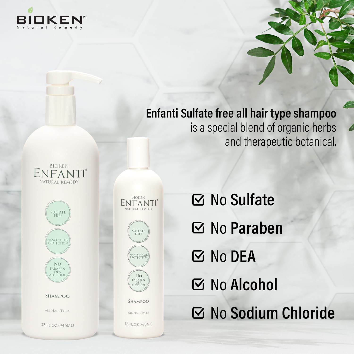 Bioken Enfanti Shampoo for All Hair Types - 32 oz : Amazon.sg: Beauty