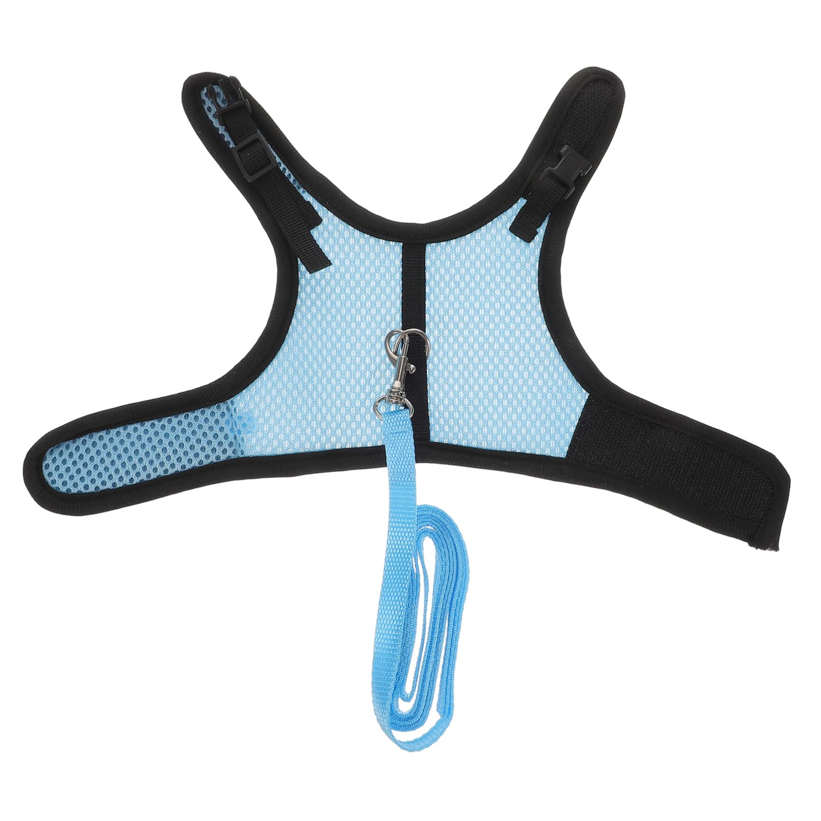 Levemolo Rabbit Harness Leash Set for Outdoor Pet Walk Guinea Pig Hamster 1 Set Thicken Vest and Material