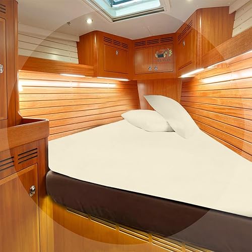 Miniatura 3 de Juego de sábanas de 800 hilos  Juego de sábanas universal en V 100% algodón egipto para colchones de hasta 8 pulgadas de profundidad, barco de