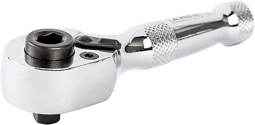 Vista 44 de ARES 42111 – Trinquete hexagonal de cabeza giratoria de 90 dientes rojo de 1/4 pulgadas – Giratorio de 250 grados con inserto magnético