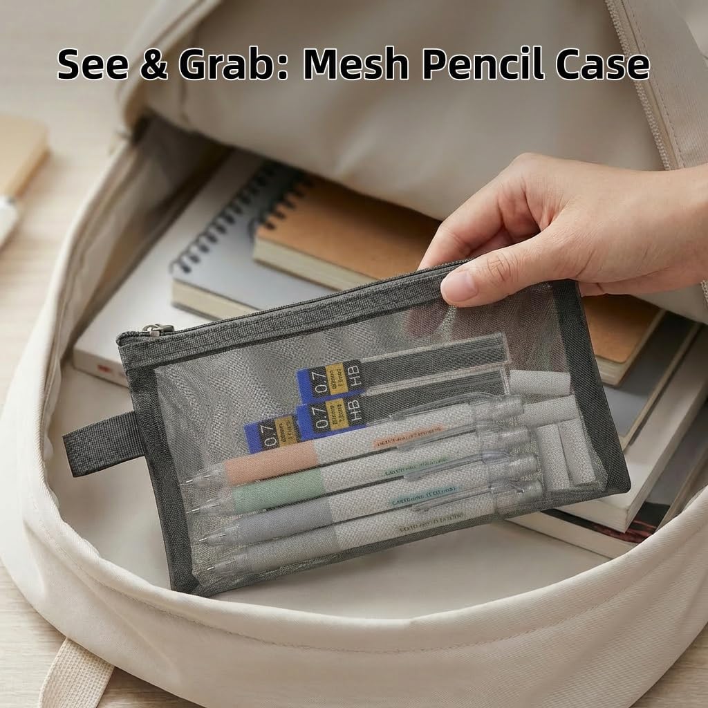 0.7mm Mechanical Pencil Set: Cute Pencils with Case Writing Drawing School image 5