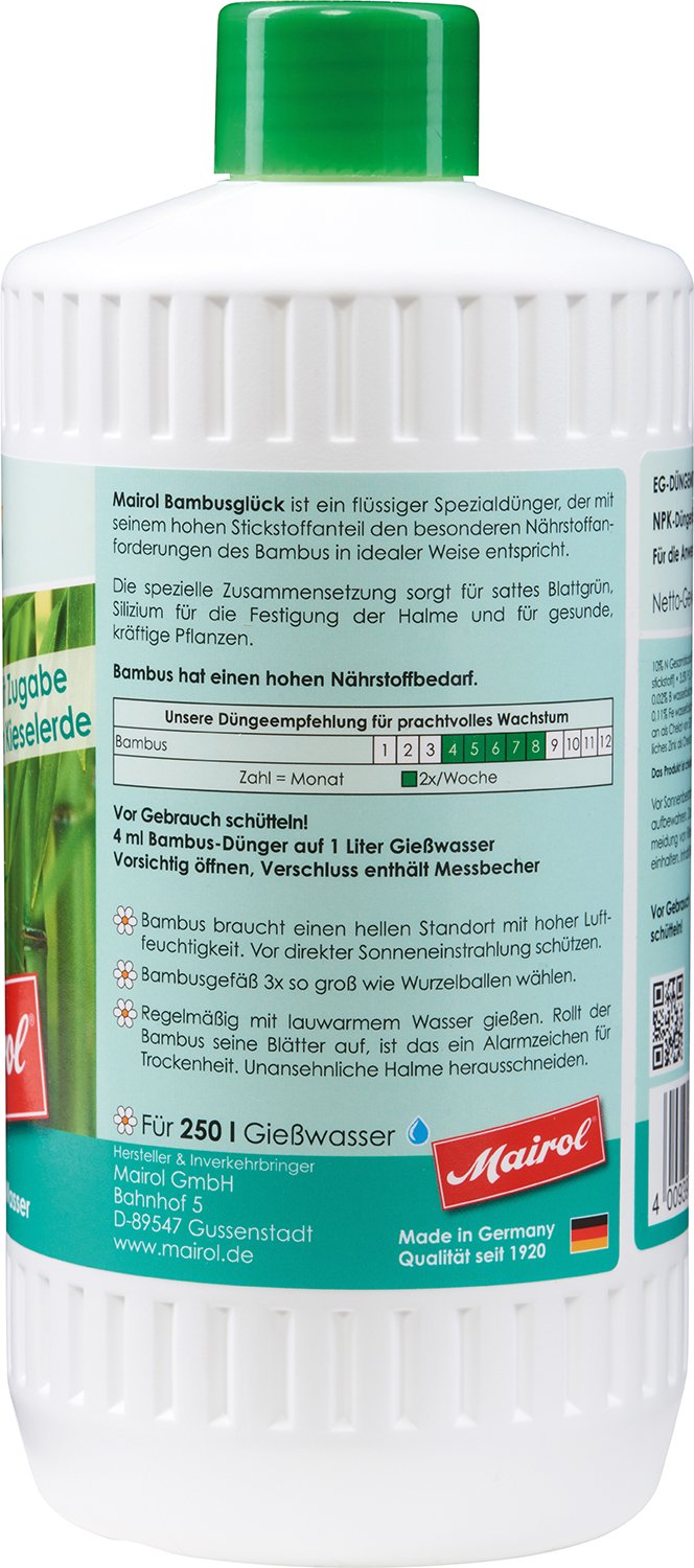 Mairol Bambusglck Bambus-Dnger Liquid 1.000 ml : Amazon.de: Garten