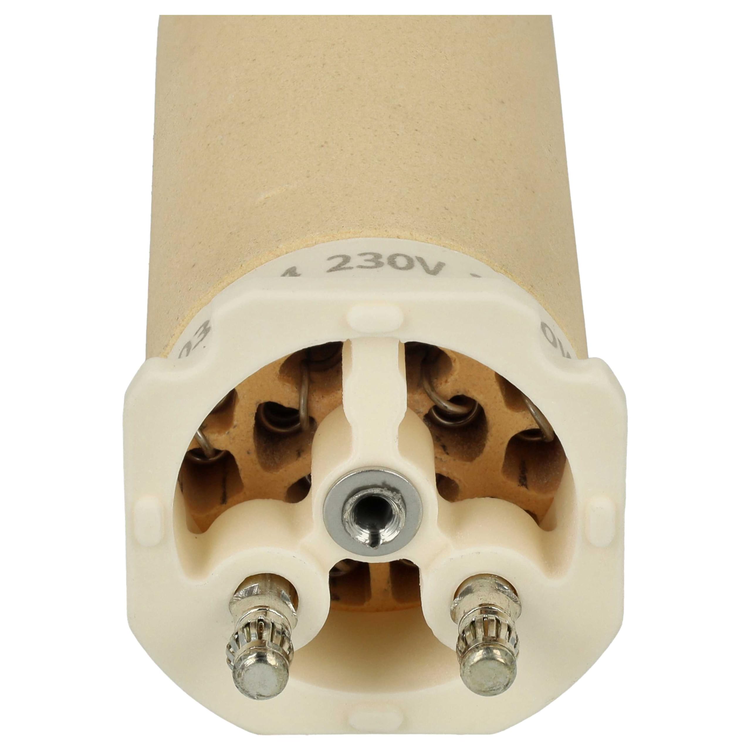 vhbw Elemento calefactor compatible con Leister UNIFLOOR S, UNIPLAN E pistola de soldadura de aire caliente - 2100 W, Cerámica, 3,2 x 9,2 cm