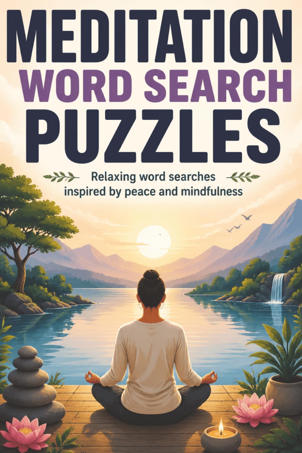 Meditation Word Search Puzzles: 60 Relaxing Puzzles for Stress Relief & Inner Peace | Meditation-Inspired Themes for Unwinding and Calming the Mind
