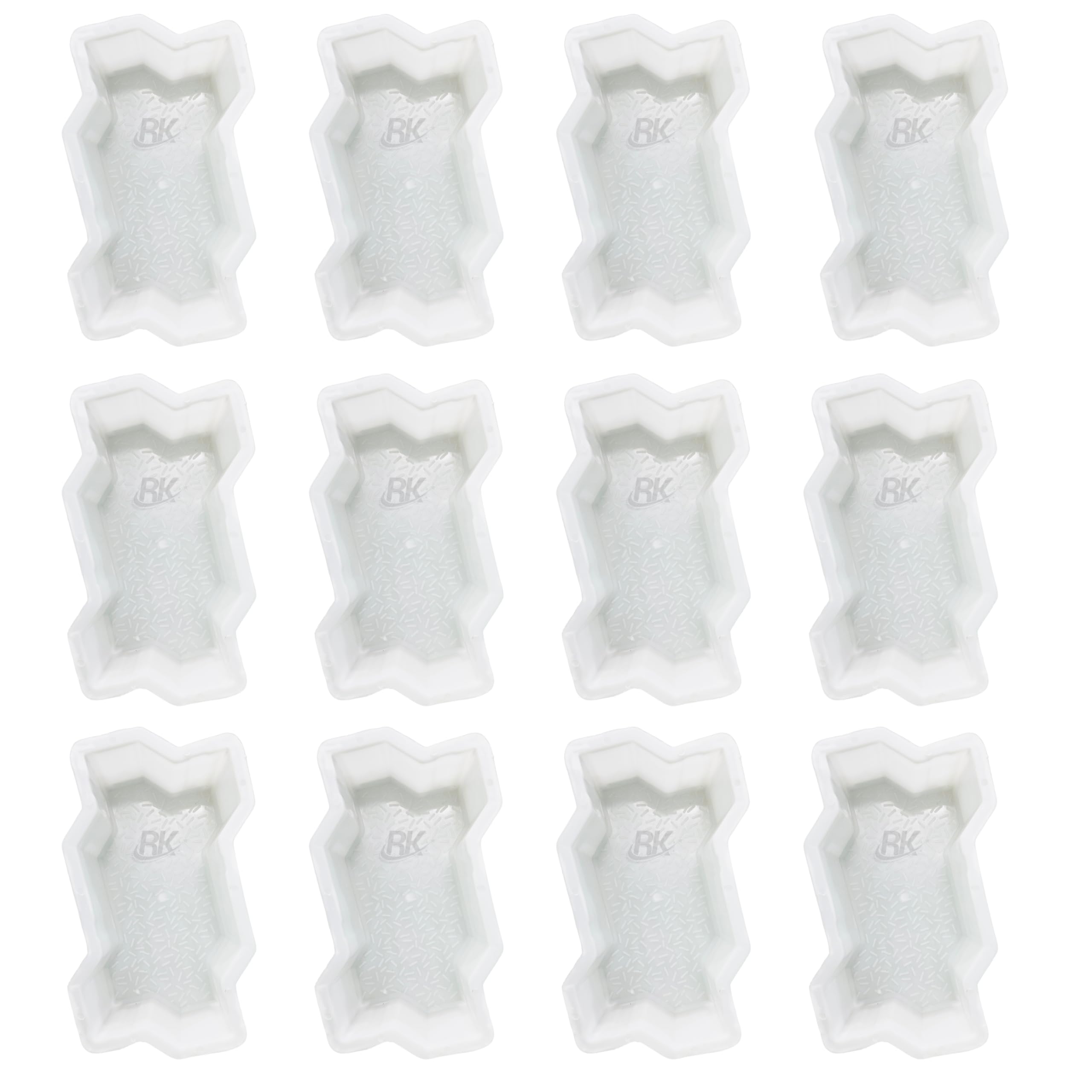 Sponsored Ad - Plastic Zigzag Paver Block Mould (Pack of 12) | 80 MM | Interlocking Tile Mould for Outdoor Flooring, Parking, Garden