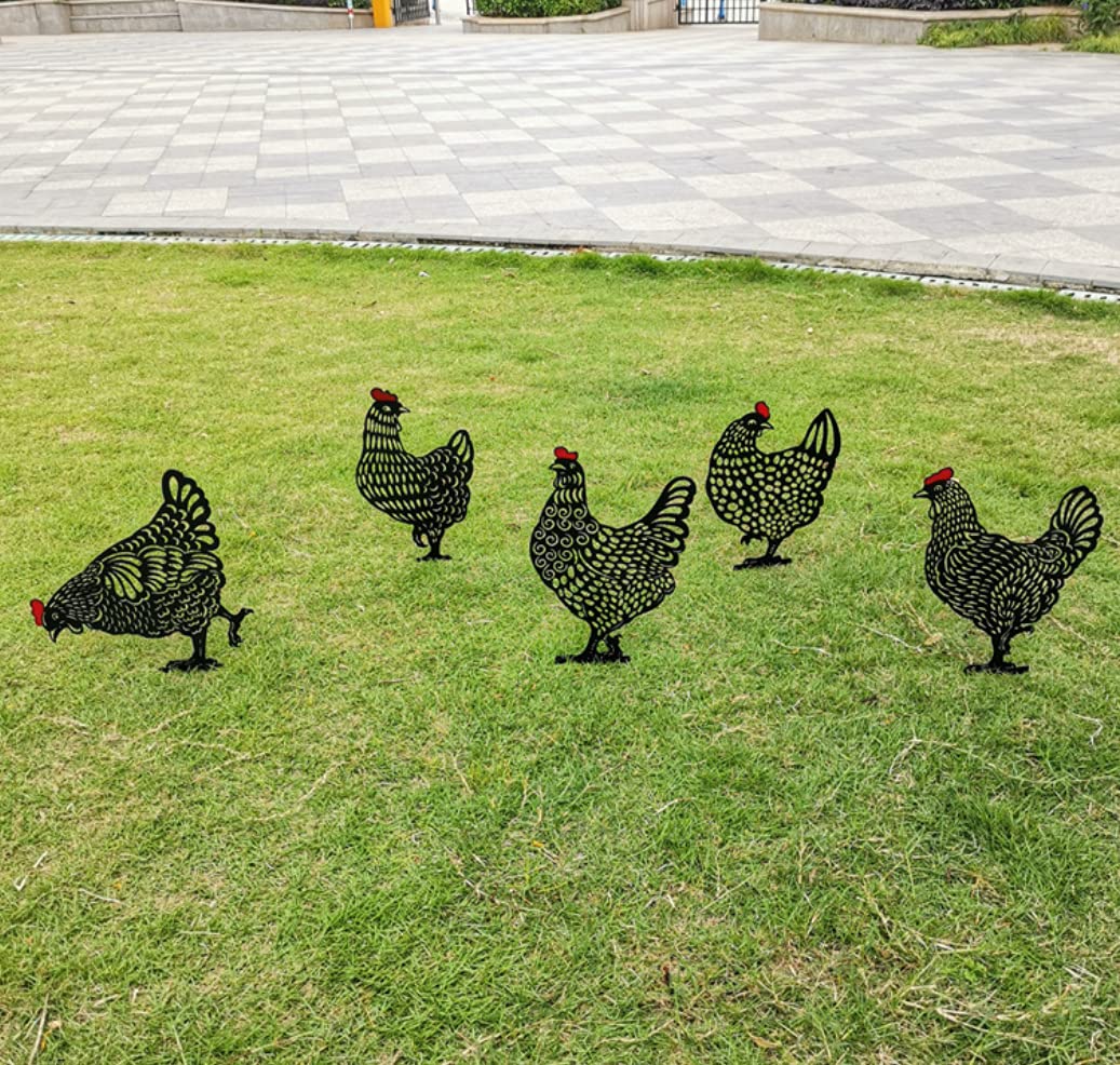 Amazon | DUOLEIMI ガーデンオーナメント 鶏 ガーデン置物 庭の