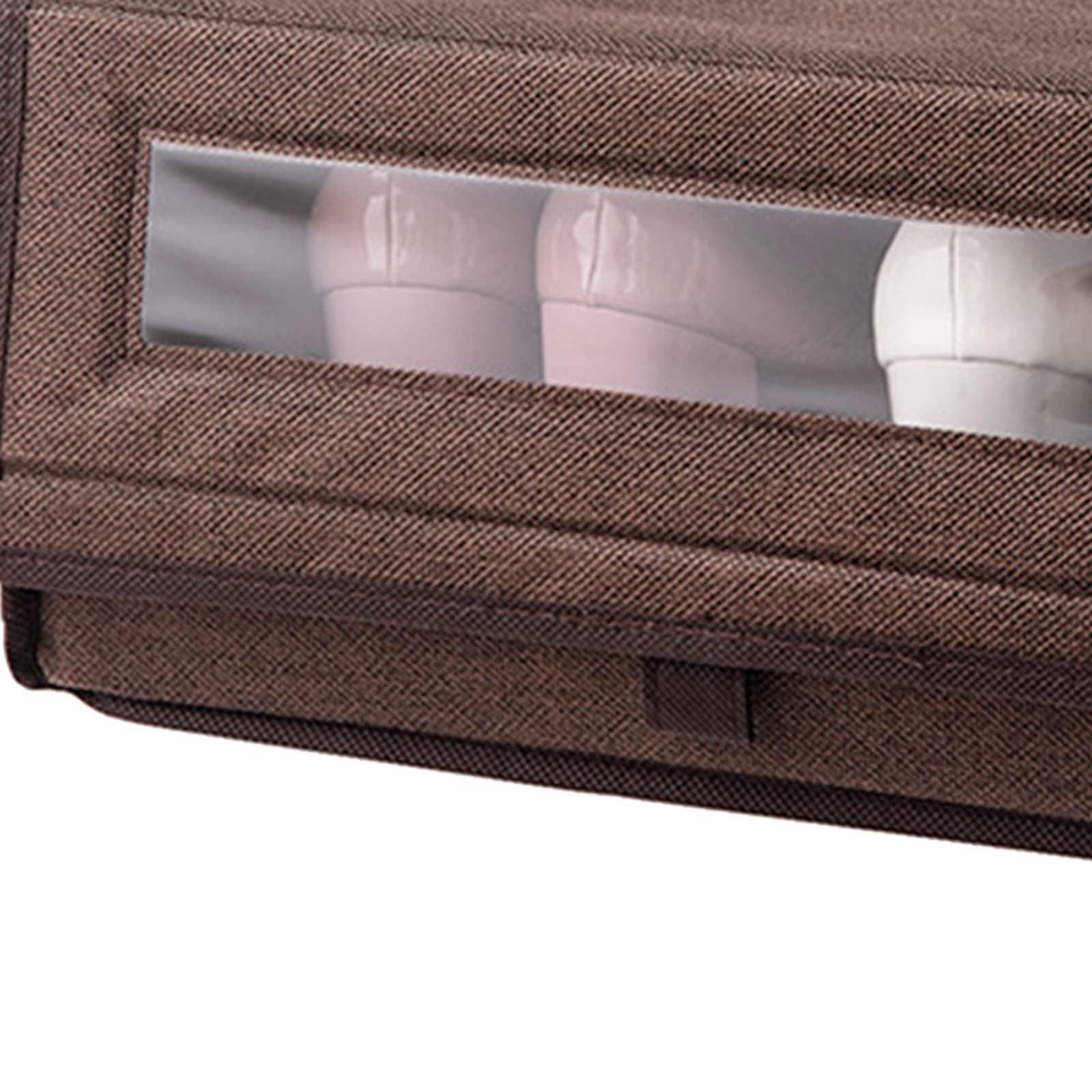 Shoe Storage Box Bins Closet Underwear Sundries Organizer with Clear Window Coffee | Home & Garden | Furniture | Dressers & Chests of Drawers-image-30