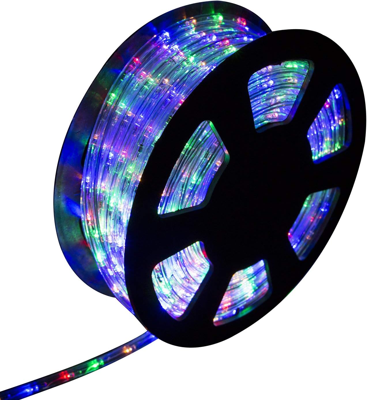 Ainfox LED Rope Light, 100Ft 1080 LEDs Indoor Outdoor Waterproof LED Strip Lights Decorative Lighting Kit (Colorful)