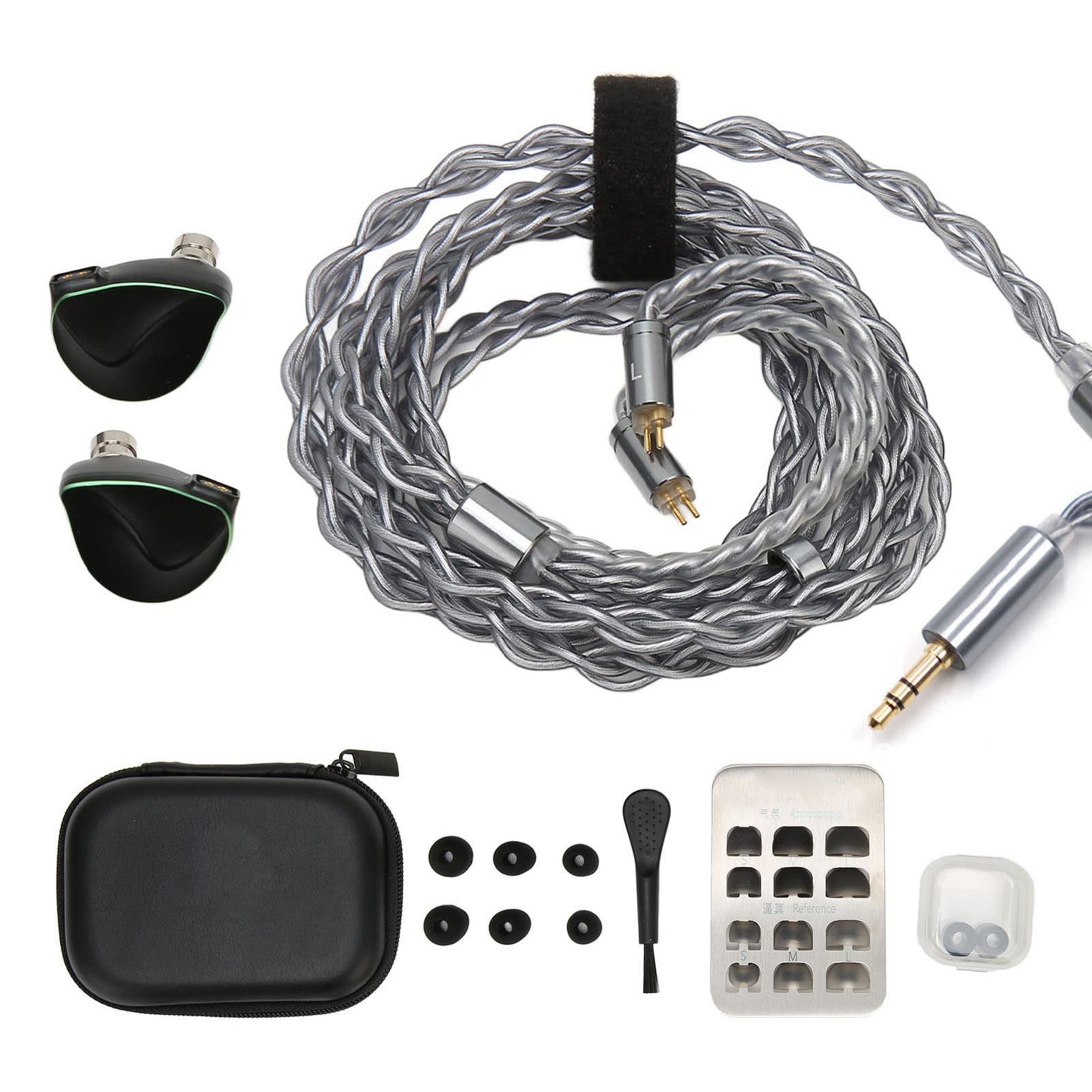 Écouteurs Filaires, Câble 2 Broches de 0,78 Mm, écouteurs Filaires HiFi, Conduction Osseuse PZT de 11,6 Mm avec Câble Détachable pour Musicien (Prise 3,5)