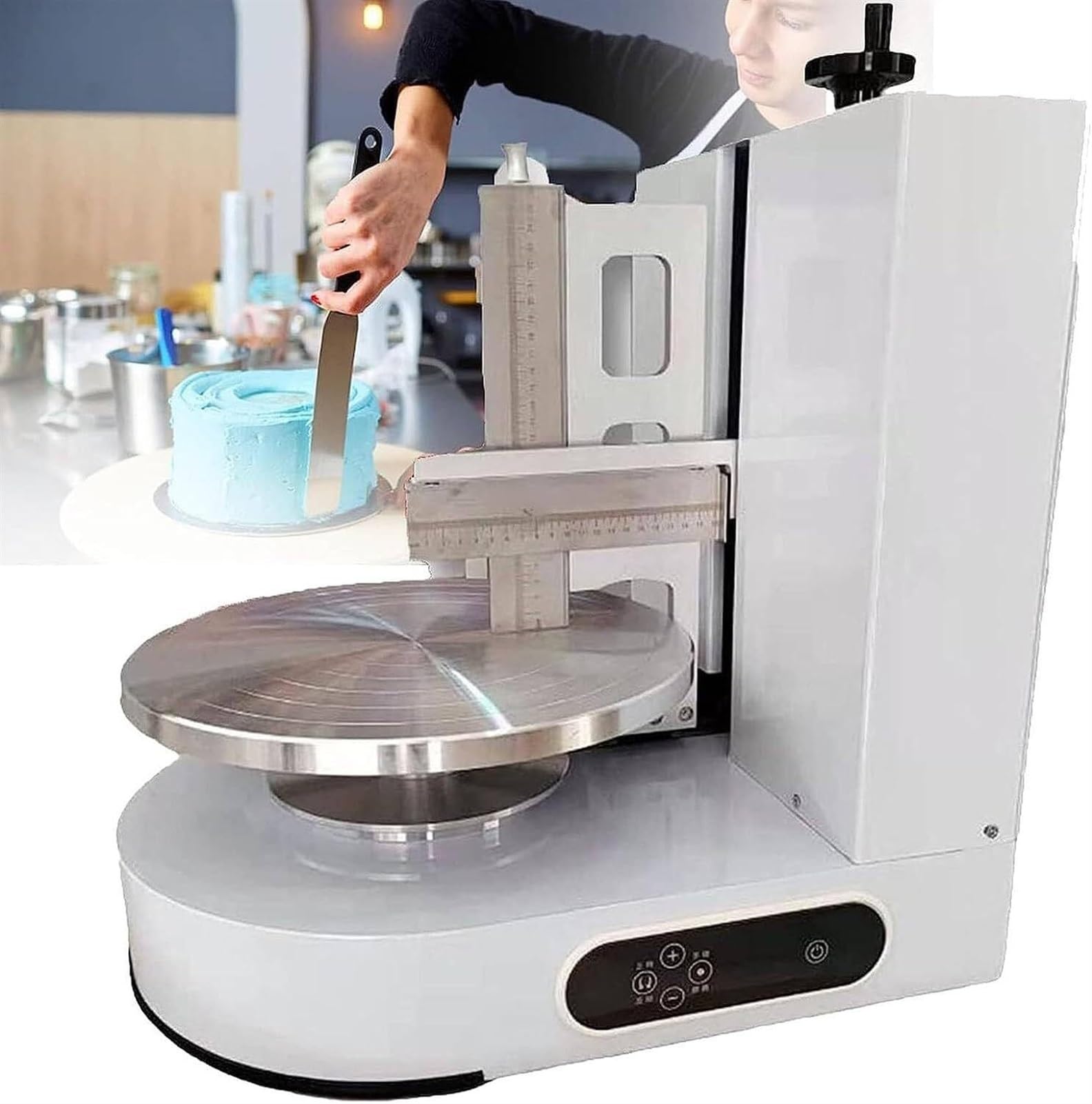 Espátula automática for Tartas de cumpleaños, Tartas de Boda, esparcidor de Crema de Mantequilla, esparcidor de Relleno, espátula for glaseado de Tartas