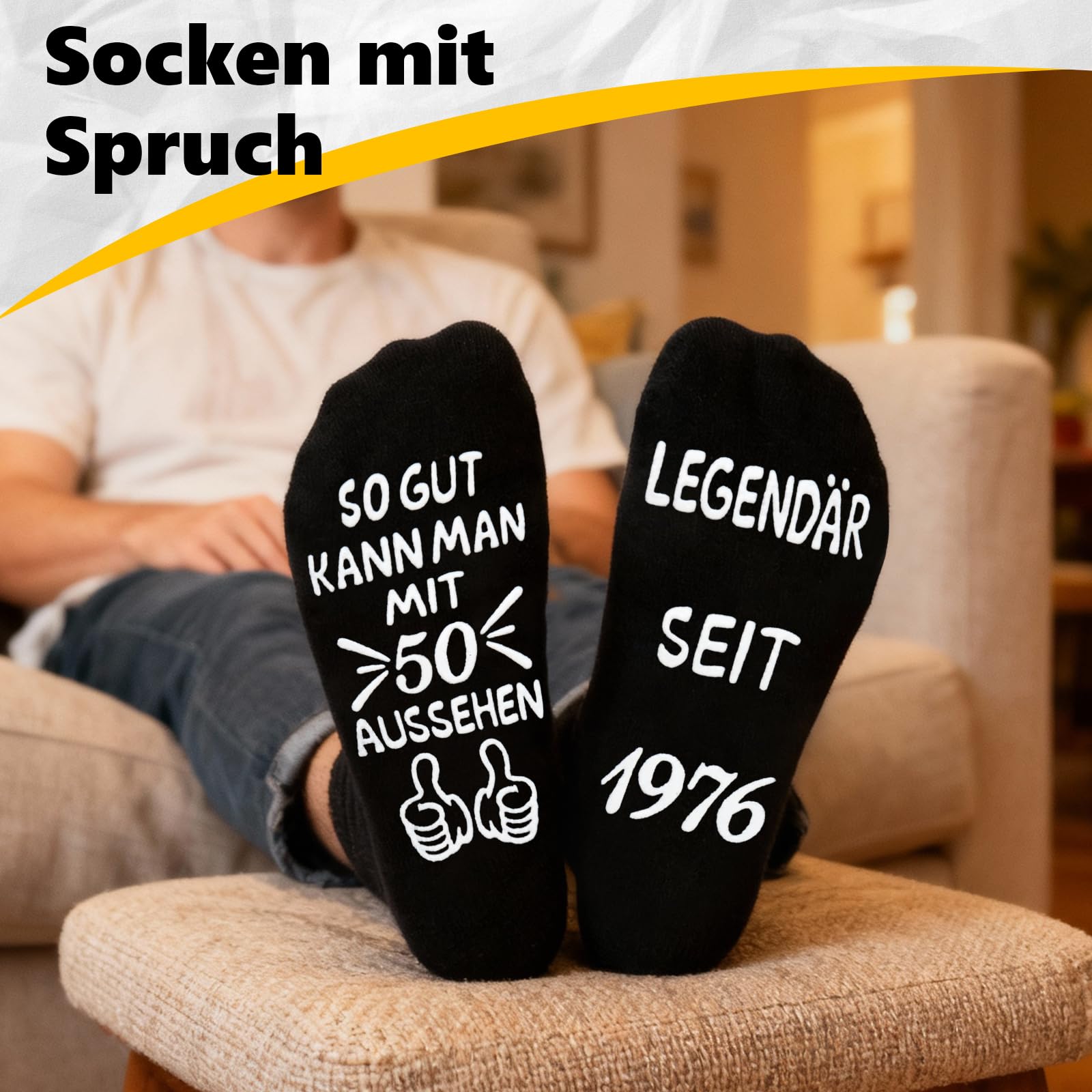 Belillpipi 50 60 40 30 70 80 18 Geburtstag Mann Frau Geschenke für Männer Frauen,Lustige Socken Geburtstagsgeschenk für Jungen Mädchen - 5