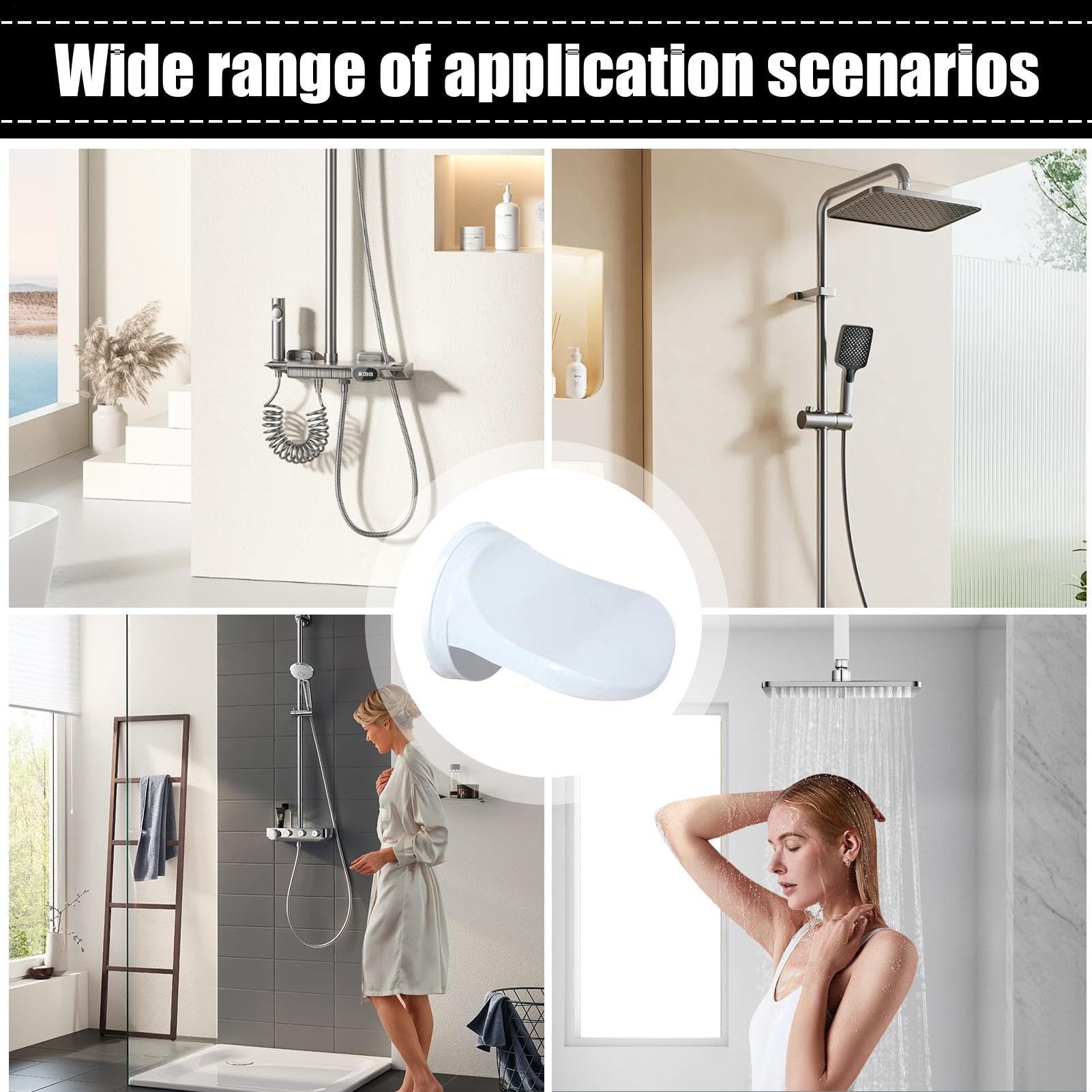 Reposapiés para afeitarse las piernas, reposapiés de PVC con ventosa para pared, reposapiés compacto para ahorrar espacio para baño, ducha, dormitorio, apartamento