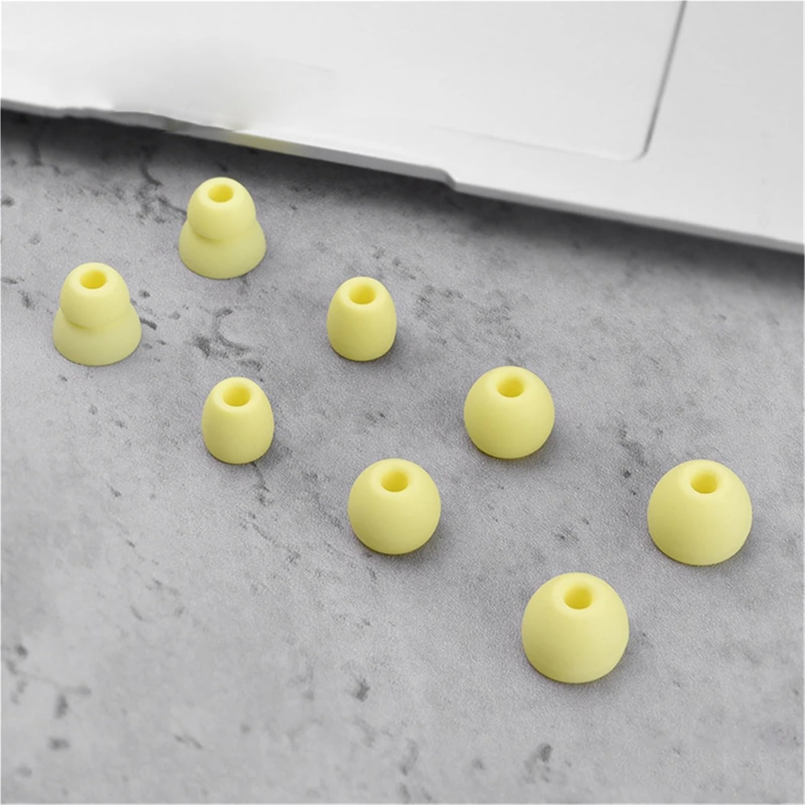 Lot de 16 paires de bouchons d'oreille de rechange en silicone pour Beats Flex pour Powerbeats Pro, écouteurs antidérapants au niveau du cou (jaune)