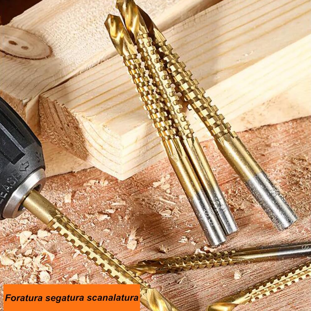 Bestgle Spiralbohrer-Set – 10-teilig, HSS Titan-Beschichtung Für Metall, Holz & Kunststoff