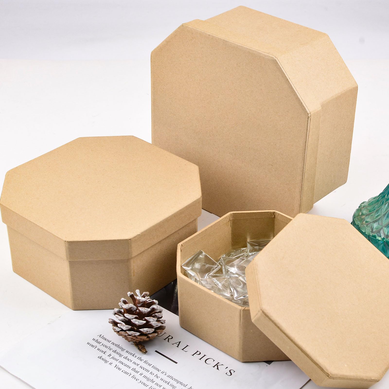 Paper Mache Boxes Octagon Factory Direct Craft Paper Mache Books 6