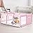 Baby Playpen 74x50 PlayPen for Babies and Toddlers Pink, Large Play Yards for Indoor & Outdoor with Zipper Gates