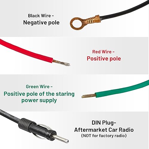 Miniatura 4 de RED WOLF Kit de antena de alimentación totalmente automática para automóvil, repuesto para Chevy Cadillac Mercedes-Benz BMW Honda Nissan Toyota
