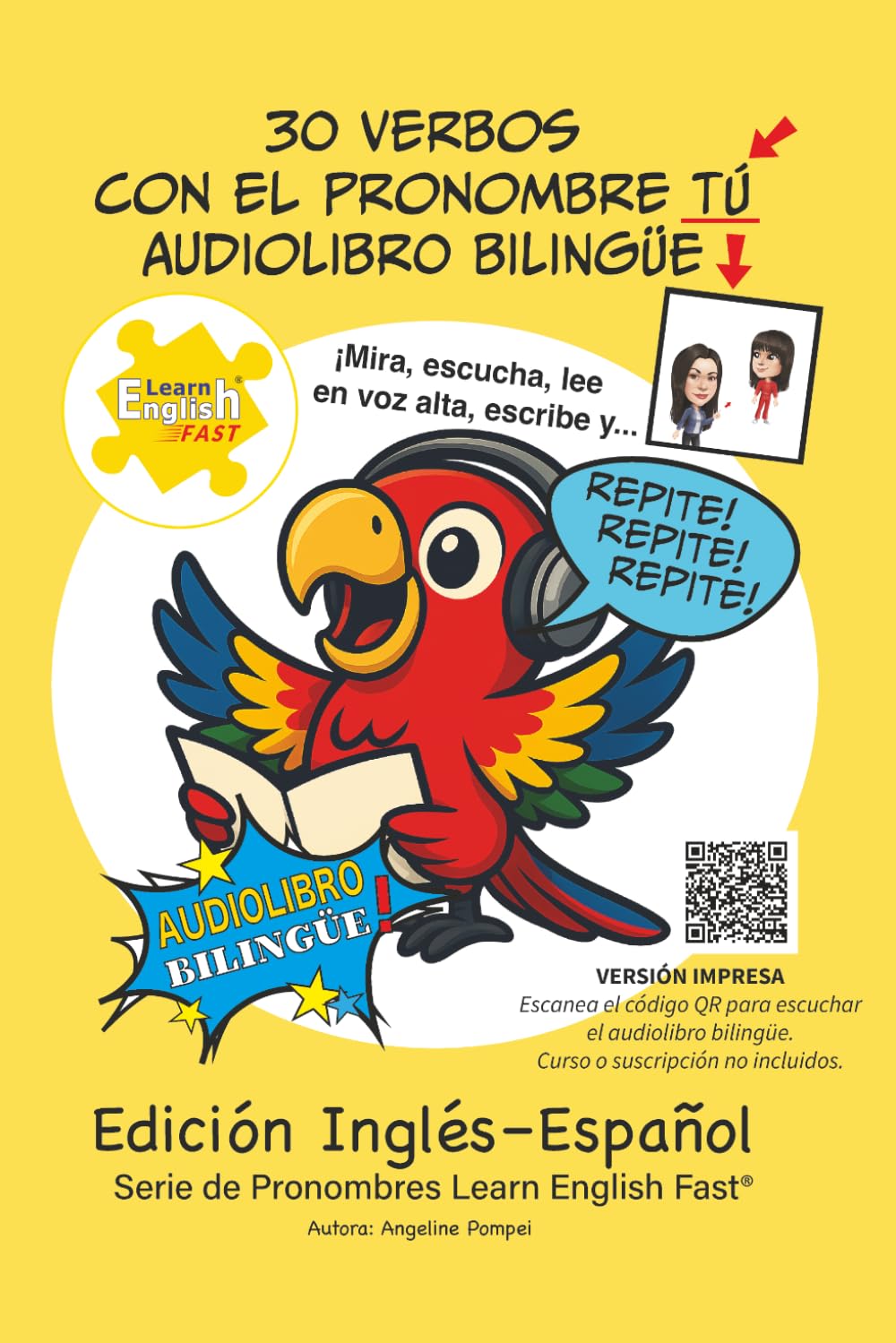30 verbos en inglés con el pronombre tú: Audiolibro bilingüe