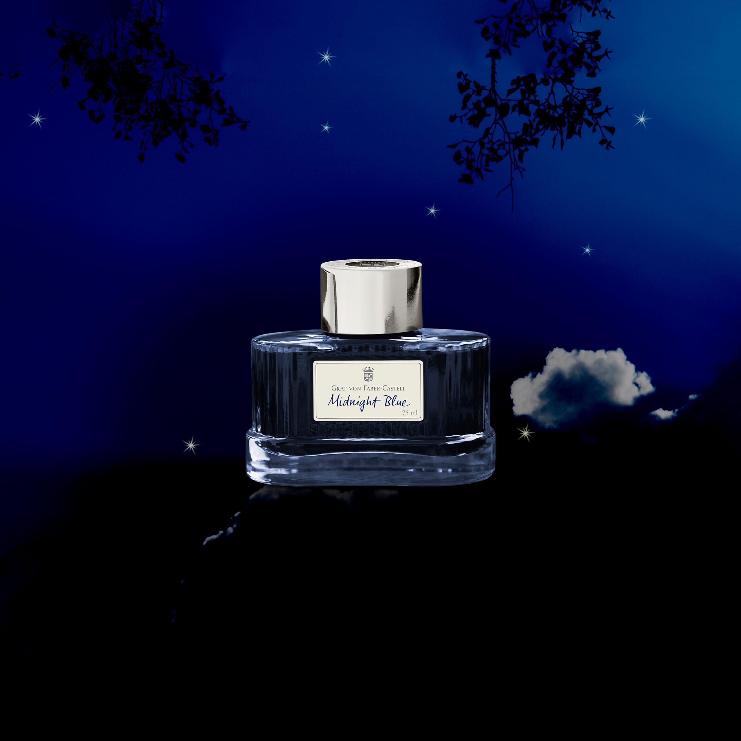 Graf von Faber-Castell Botella de tinta Azul Negro 75 ml