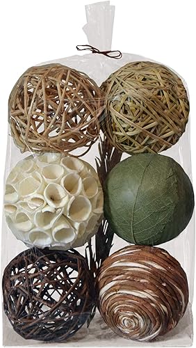 Blue Donuts Decorative Balls for Centerpiece – Decorative Bowl Fillers, Assorted Rattan Wicker Balls Orb Grapevine Ball, Vase Fillers, Table