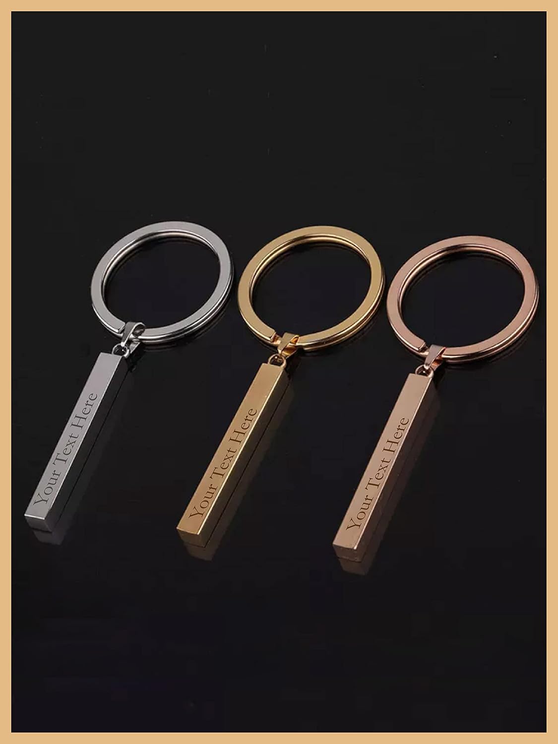 Birthday Gift for Mom, Silver Rose Gold Key Chain, Stainless Steel Keychain, Mothers Day Necklace Gift, Customize Engraved Necklace for Mother, Stainless Steel Mom Neckless, Engraved Gift for Mom