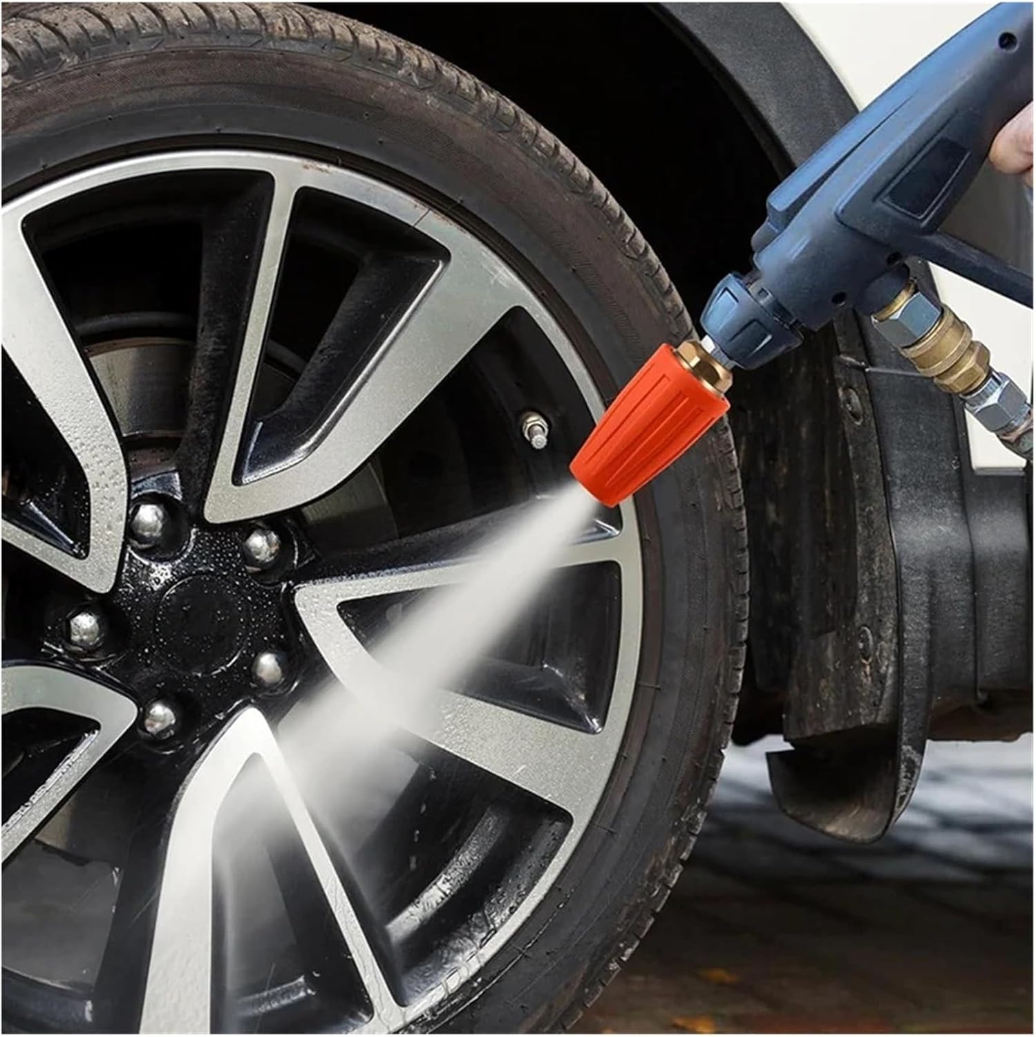 Pressure Washer Tips Turbo Nozzle 1pc Turbo Nozzle Pressure Washer 4000 PSI Max Rotating Pressure Washer Nozzle with 1/4 Inch Connect Pressure Washer Tips