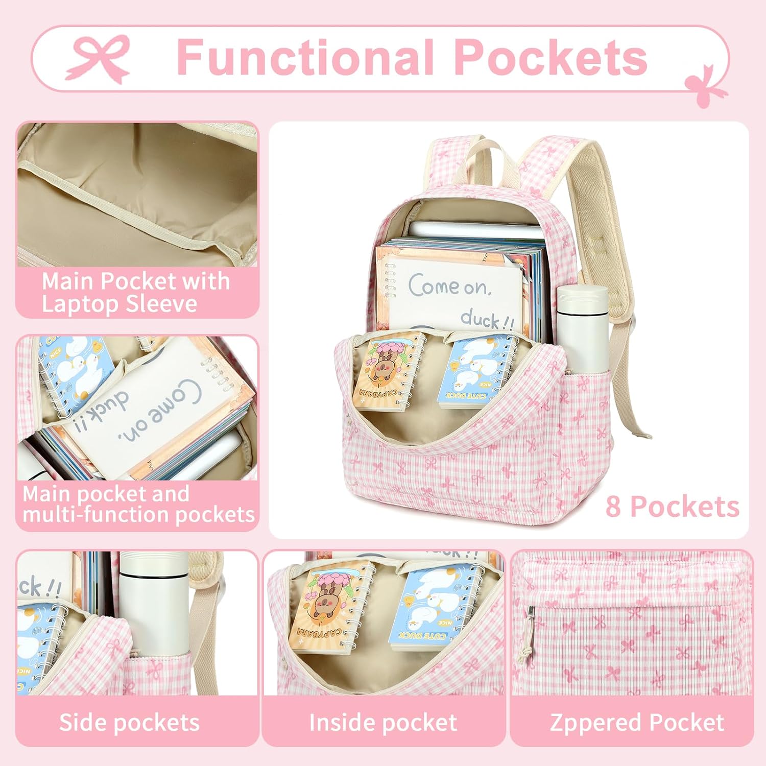 CAMTOP Preschool Backpack for Kids Girls Backpack Kindergarten School Bookbags for Toddler Travel
