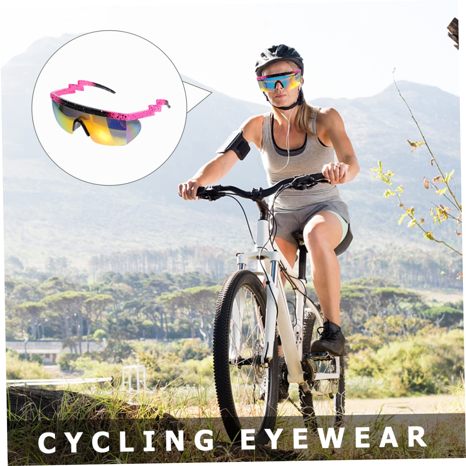 Abaodam 9 Pezzi Occhiali Da Sole Vintage Occhiali Da Esterno Occhiali Da Sci Occhiali Sportivi Occhiali Da Sole Sportivi Occhiali Da Equitazione Occhiali Da Sole Da Bicicletta PC Occhiali