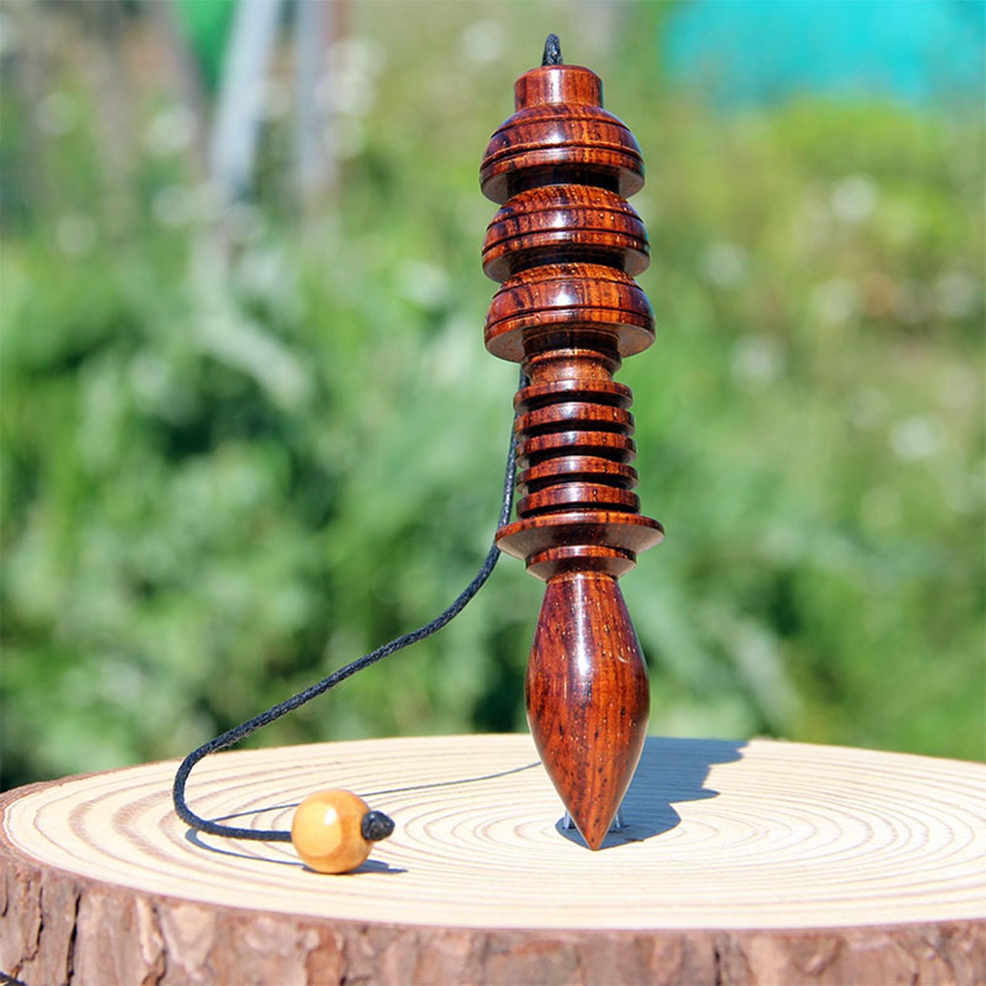 Pendule Totankhamon en Bois, très Efficace pour la guérison, la Divination et sa polyvalence dans Les Applications ésotériques et thérapeutiques
