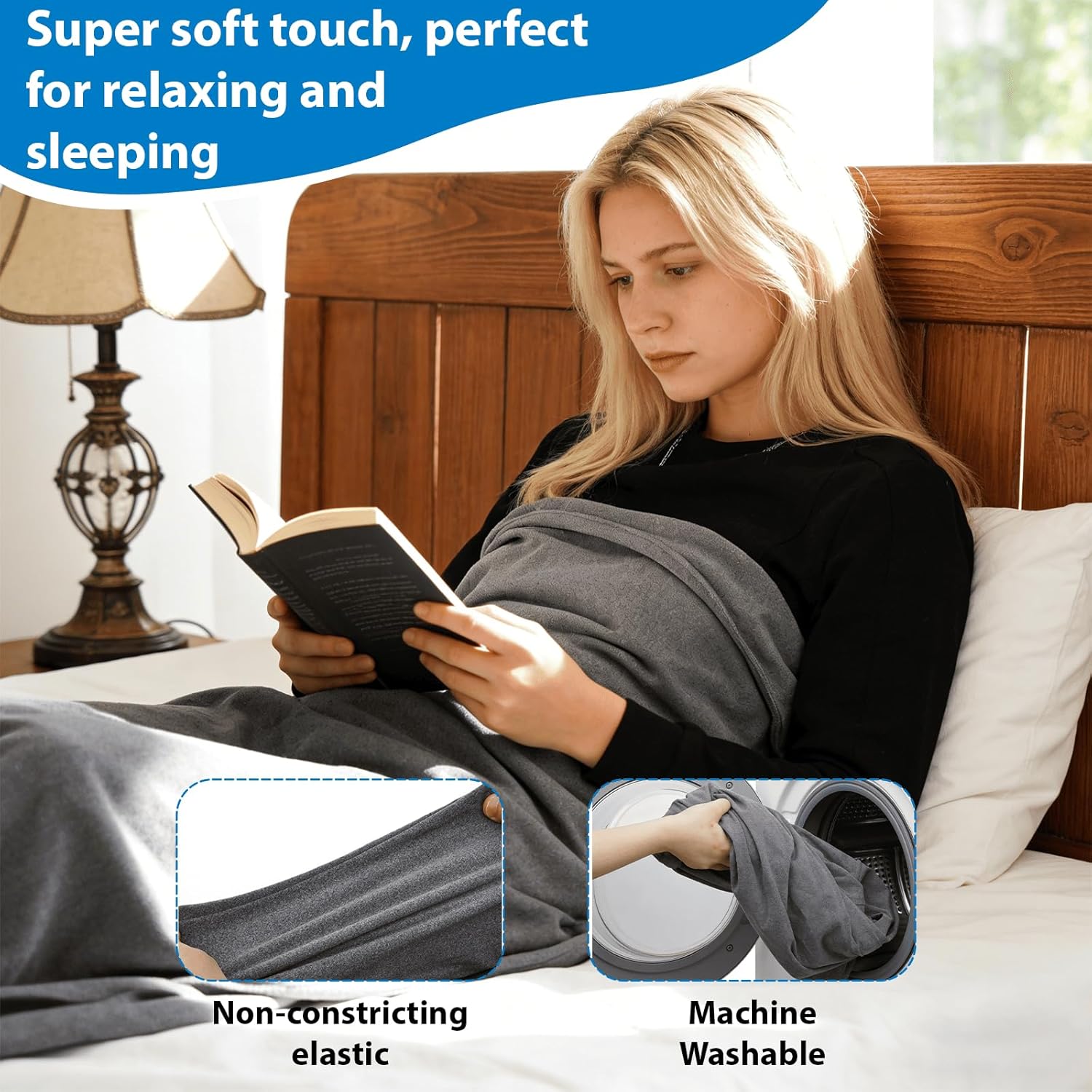 Wearable Sleep Pod for Adults, Breathable Hoodie Sleep Sack Blanket for Stress Relief and Deep Sleep, Portable Camping Sleeping Bag for Travel, Home & Outdoor