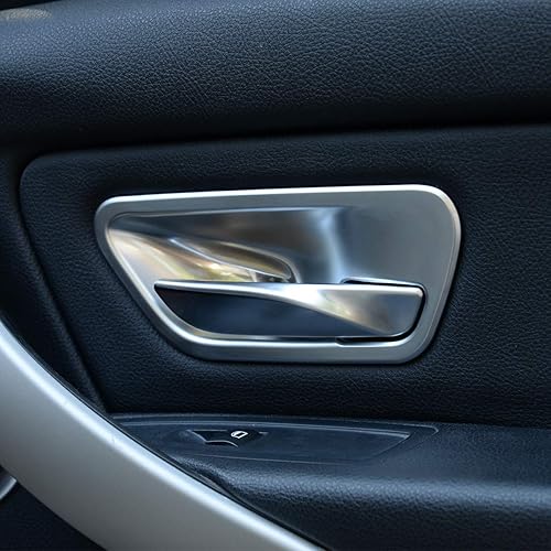 Miniatura 5 de YIWANG ABS cromo interior manija de puerta tazón cubierta adhesivo 2 unids para BMW 3 4 serie F30 F32 F35 316i 318i 320li 2013-2019