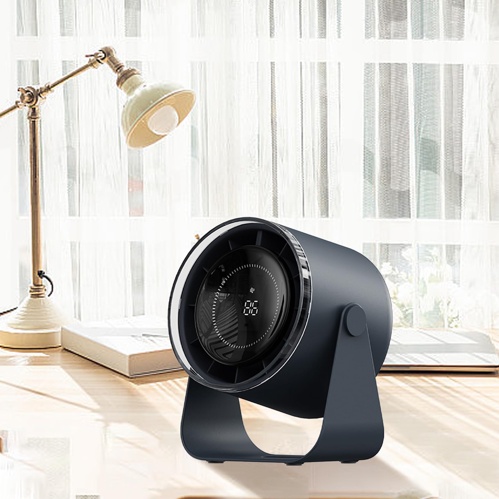 Moderno ventilatore USB ricaricabile efficiente scrivania di raffreddamento con cavo soggiorno confortevole lunga durata della batteria ventilatore da tavolo