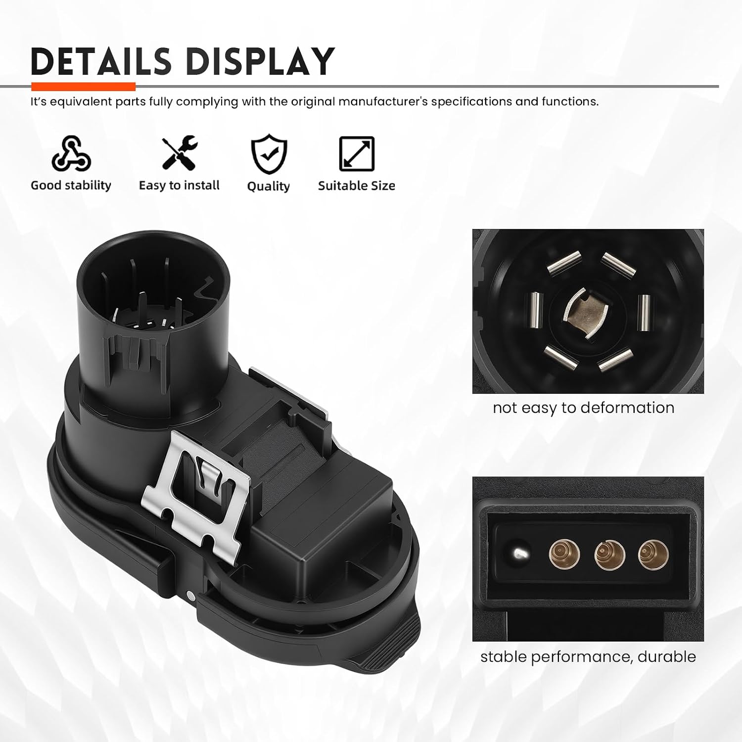 Rear Bumper Trailer Tow Hitch Receptacle Plug 23404450 Compatible with Canyon Colorado 2015-2022 Silverado 2014-2019 Sierra Escalade Trailer Brake Harness Towing 7 pin 4 pin Trailer Adapter 22799842