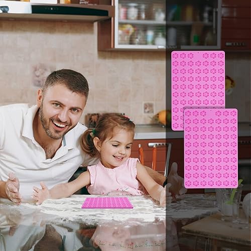 Miniatura 6 de Molde de silicona con diseño de pata de perro, 2 piezas de mini moldes para golosinas para perros, molde antiadherente de 138 cavidades para