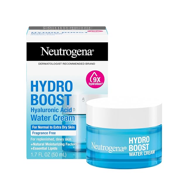 Neutrogena Hydro Boost Water Cream 72 Hr Hydration for Normal Extra Dry Skin Fragrance Free Face Moisturizer with