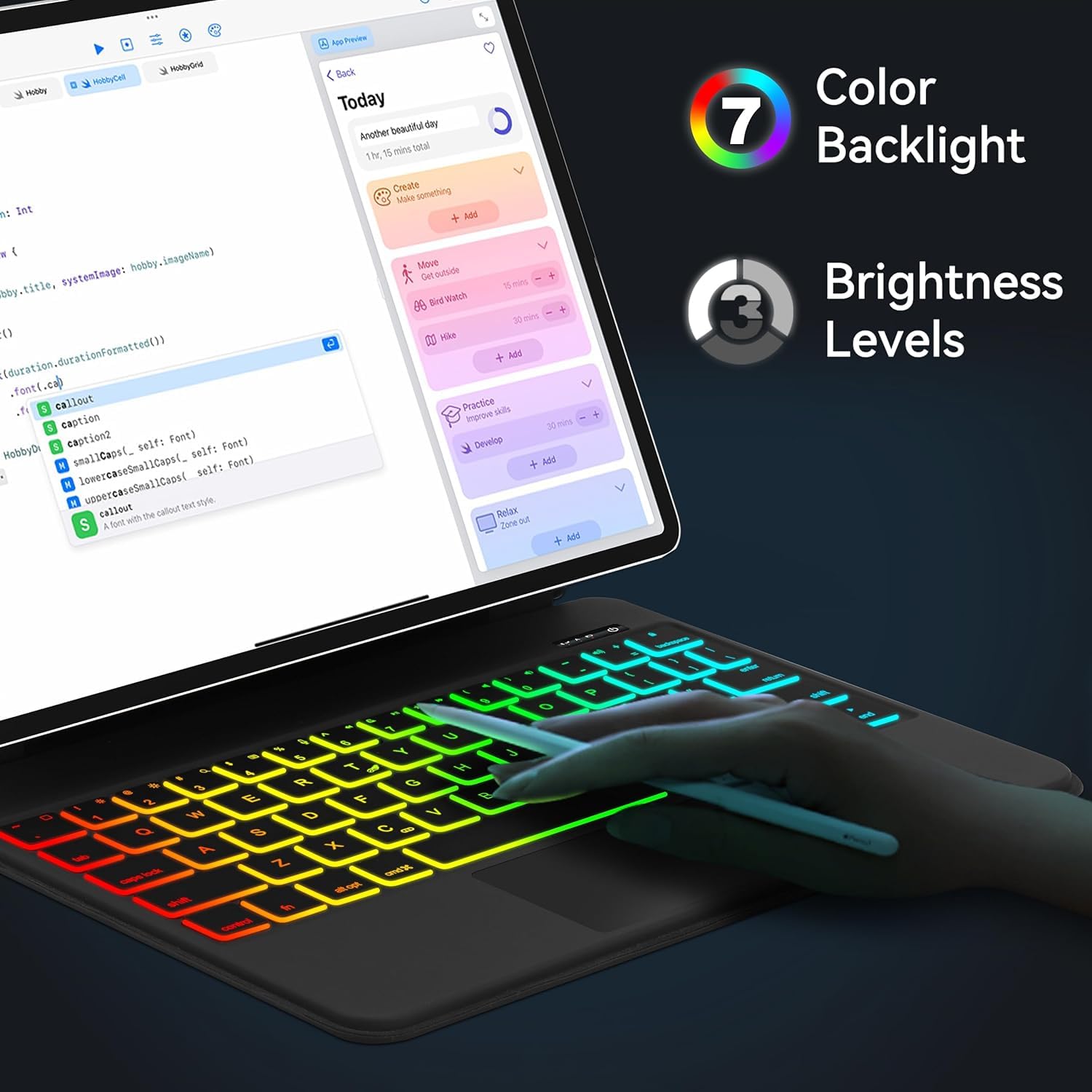 Amazon.com: Magic Keyboard Case for iPad Air 11 inch(M3 2025,M2