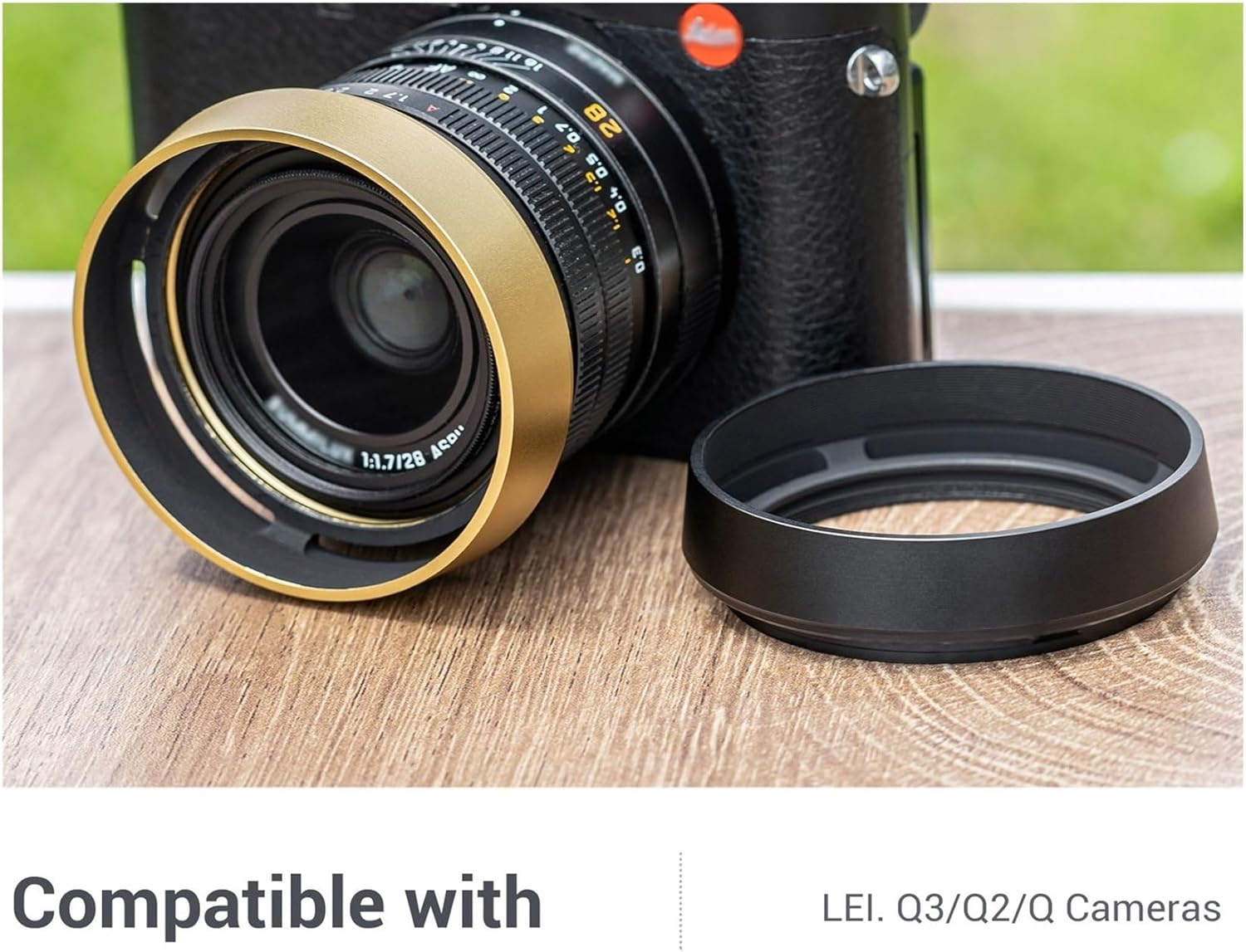 撮像レンズフード、 レンズフード、ライカ Q3/Q2/Q カメラ用ラウンド交換用 、部品(BLACK)