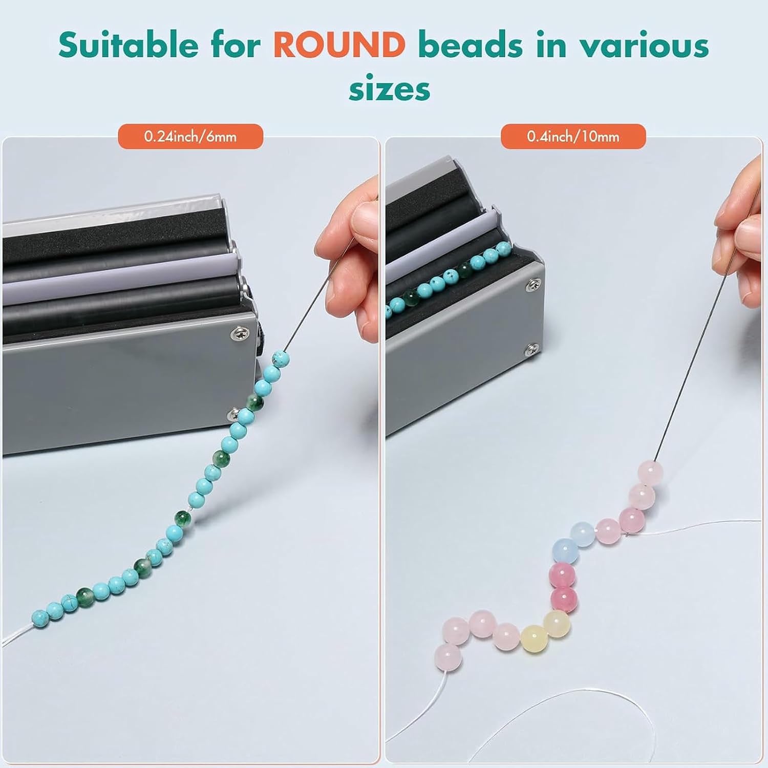 Electric Stainless Steel Pearl Machine for The Manufacture of Bracelets and Necklaces, 2 -Channel Pearl Machine with Automatic Adjustment ~/