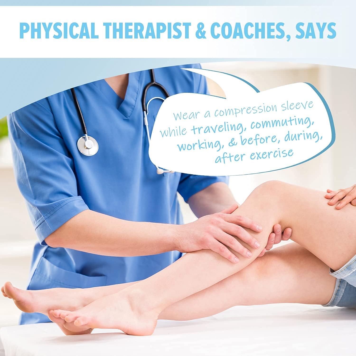 Miniatura 4 de KEMFORD Manga de compresión de pantorrilla para hombres y mujeres mangas de férula para piernas pantorrillas correr ciclismo