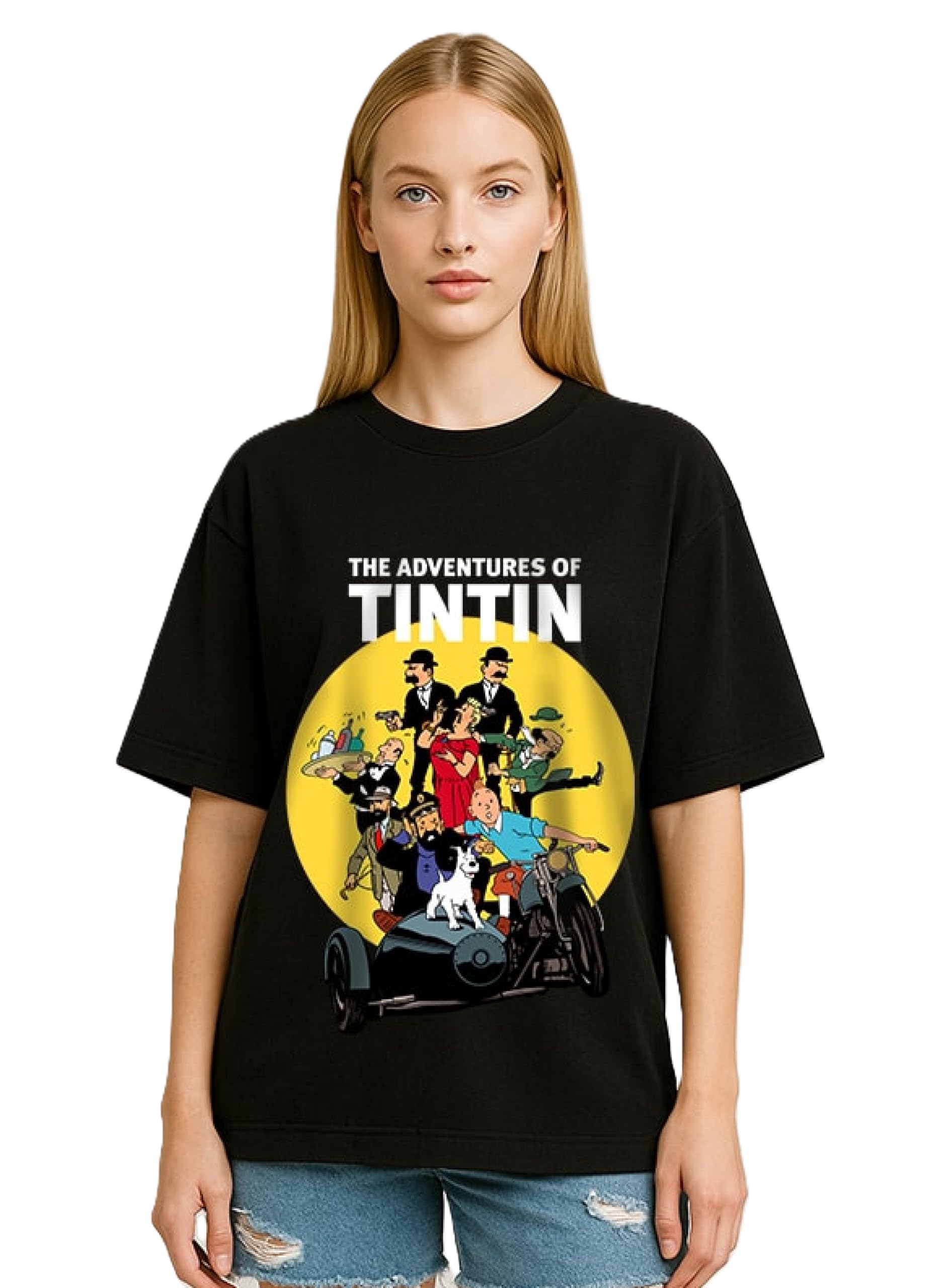 T-shirt Tintin Moulinsart 'Les Cigares Du Pharaon' Rouge - 100% Coton Taille XL - Édition 2022 - Neuf Avec étiquettes