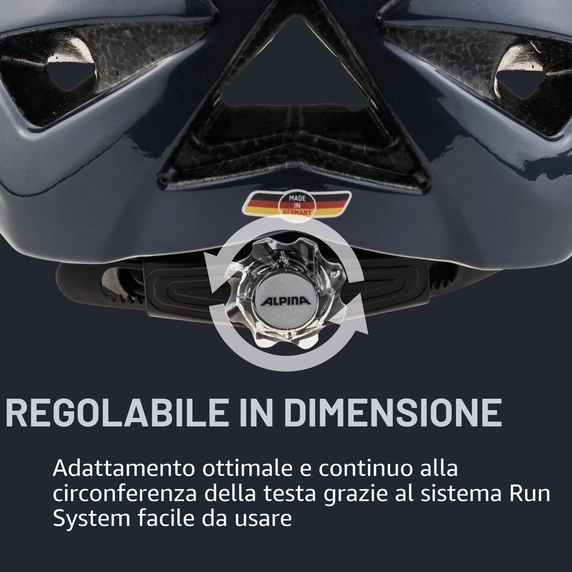 ALPINA PANOMA CLASSIC - Casco da ciclismo per adulti - black gloss - 52-57 cm