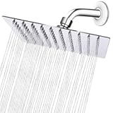 NearMoon Rain Shower Head&comma; High Flow Stainless Steel Square Rainfall Shower&comma; High Pressure Design&comma; Awesome Shower Experience Even At Low Water Flow &lpar;8 Inch&comma; Chrome Finish&rpar;