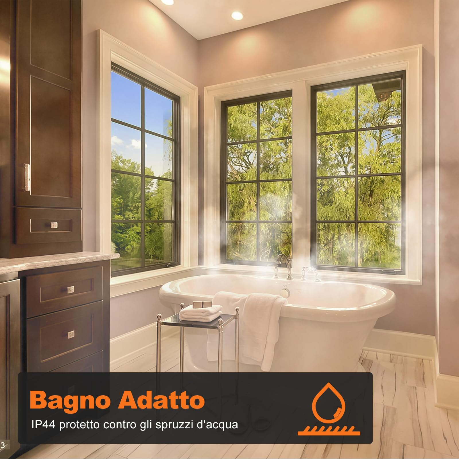 DUSKTEC Faretti LED da Incasso per Cartongesso Smart, Compatibile con Alexa, 220V Faretti LED Spot Interno Intelligente Bluetooth 7W 660LM, Bianco Regolabile 2700K-6000K, App Controllato, 6 Pezzi