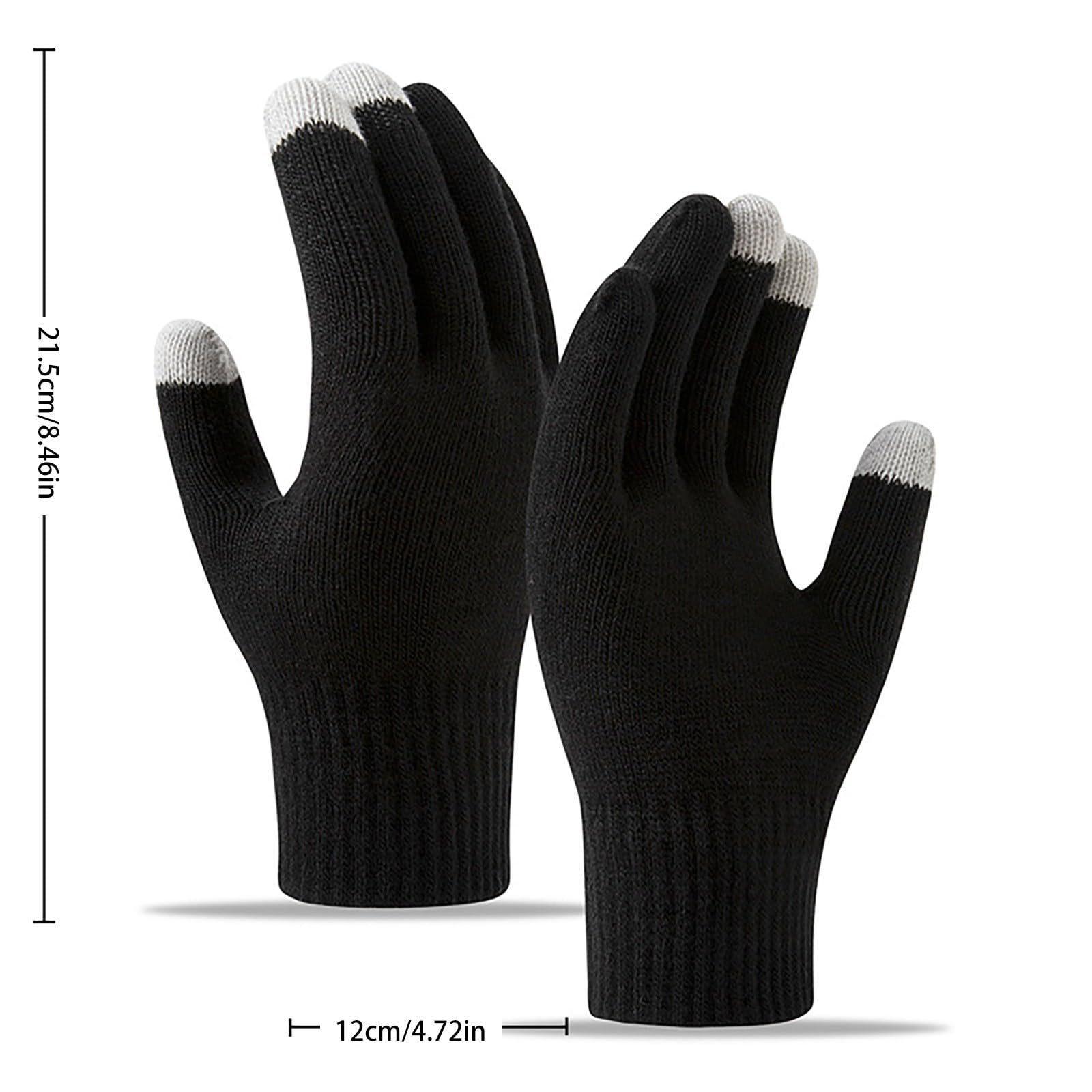 Gants Polaire écran Tactile - Mitaines Chaudes Unisex Pour Vélo, Ski, Rando - Hiver - 12