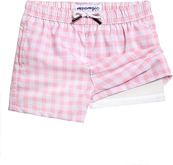 37% off: maamgic Boys Swim Trunks with Compression Liner Toddler Stretch Swim Shorts