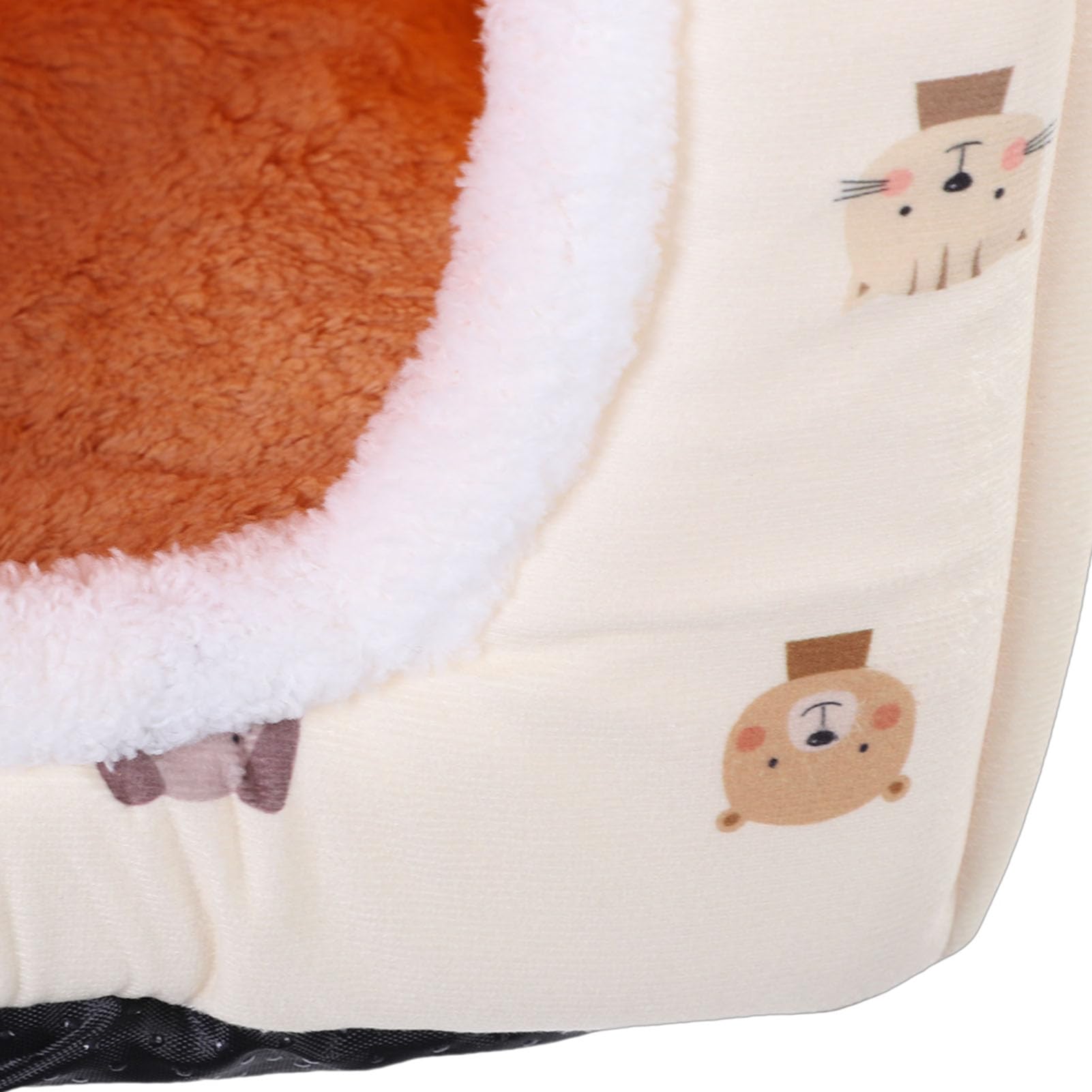 FILFEEL Accogliente Cuccia per Gatti Chiusa con Imbottitura in Peluche Staccabile - Cuccia per Animali Ventilata Invernale Ed Estiva per Gatti e Cani di Piccola Taglia da 2,5 a 7,5 Kg - per in