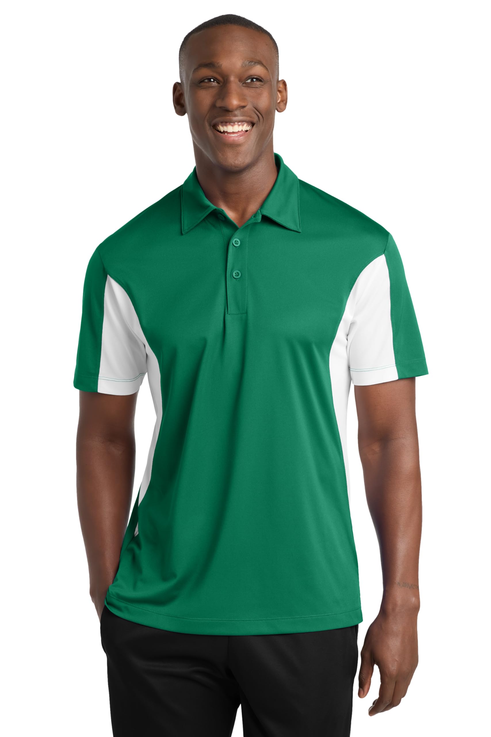 SPORT-TEK Unisex Side Blocked Micropique Sport-Wick Polo