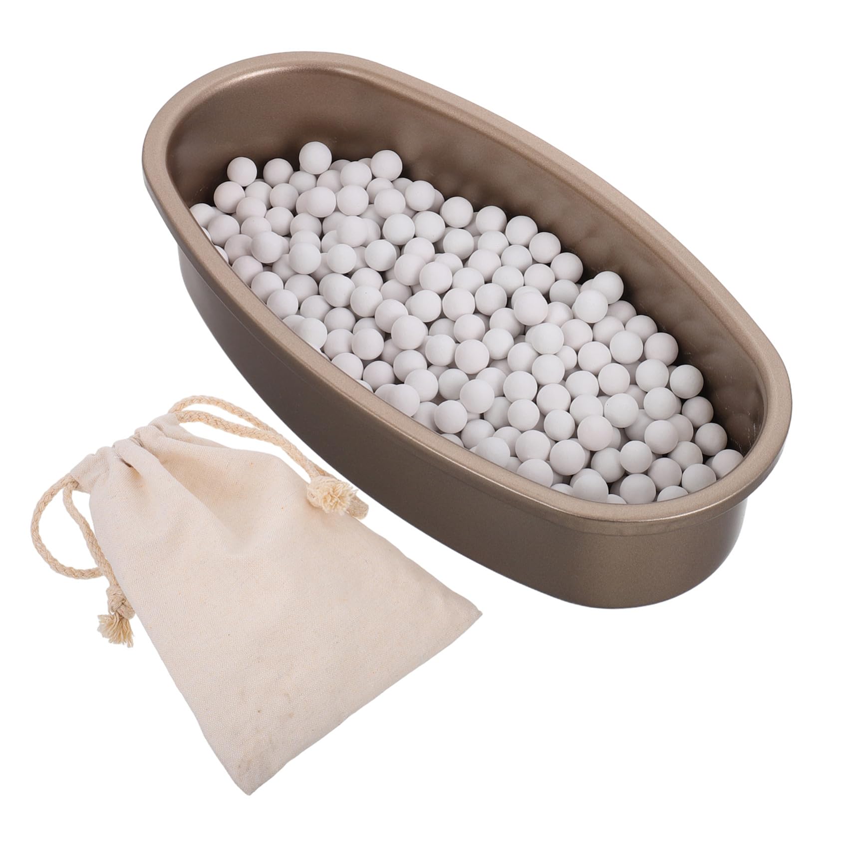 Pesas Para Tartas De Cerámica Reutilizables 500 g Piedra Natural Para Hornear Uniformemente Masas Crujientes Accesorio Para Horno Doméstico Bolsa De Tela